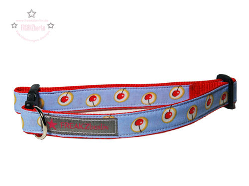 Hundehalsband Cherry Blue